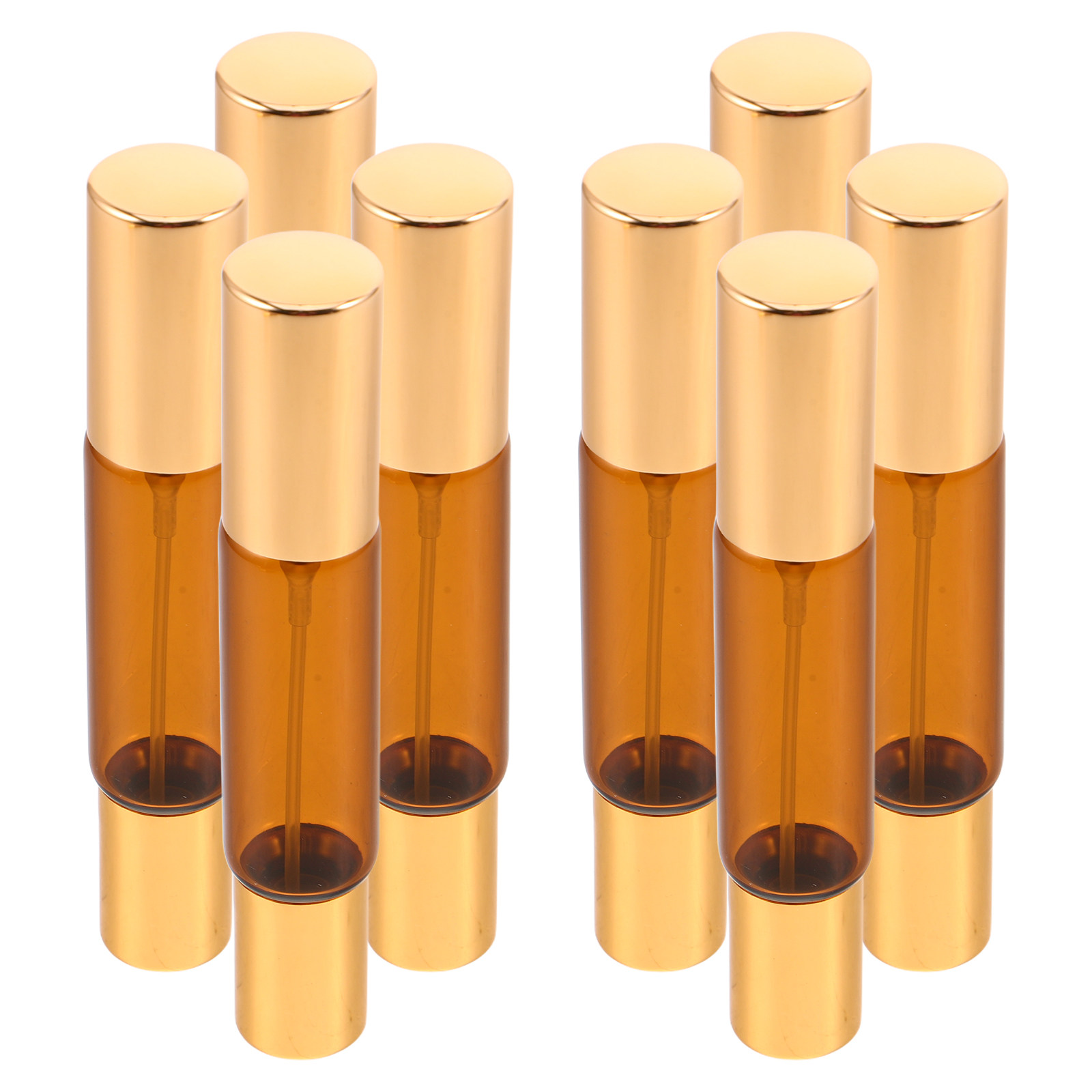 Perfume Travel Set - 8-delige set essentiële oliën rollerflessen, amberkleurig