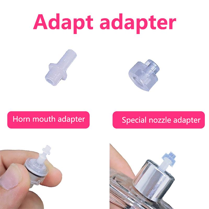 Perfume Travel Set - Verbeterde 2-delige parfumfles-overdrachtadapter Hoornmond Lekvrij navulhulpmiddel