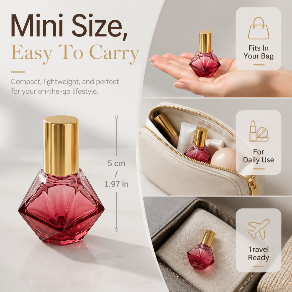 7ml lege diamantvormige gekleu - Perfume Fragrance Story recensie en prijs