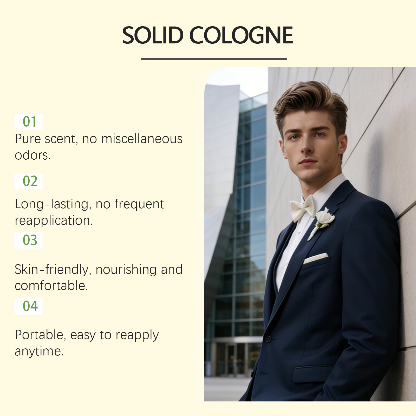 4-in-1 Feromoon Solid Cologne  - Perfume Fragrances recensie en prijs