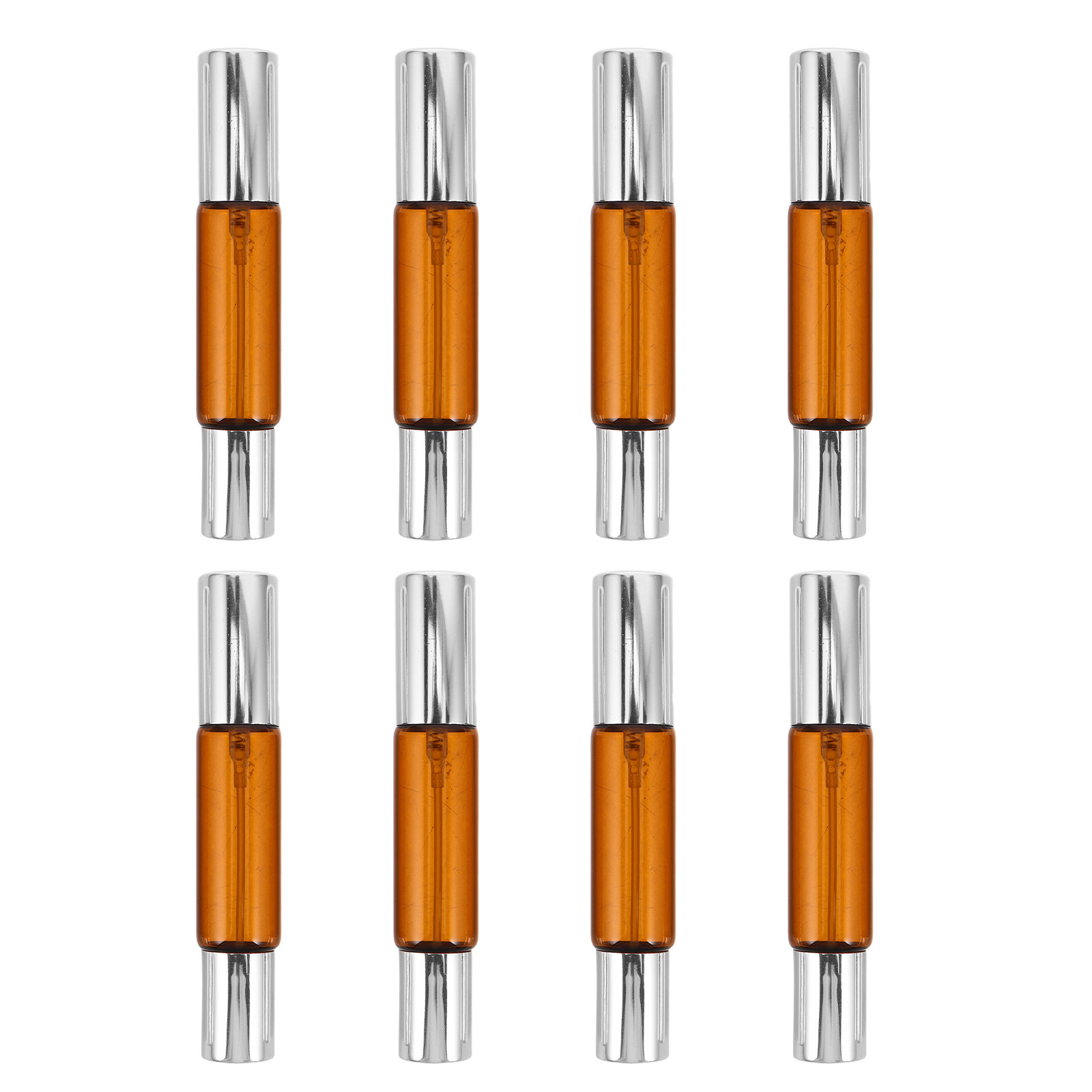 8-delige set amberkleurige gla - Perfume Travel Set recensie en prijs
