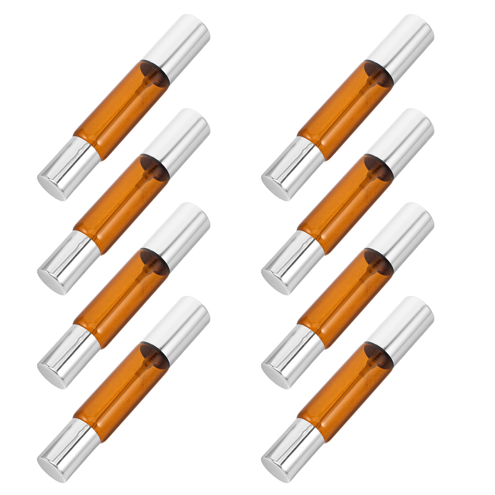 8-delige set amberkleurige gla - Perfume Travel Set recensie en prijs