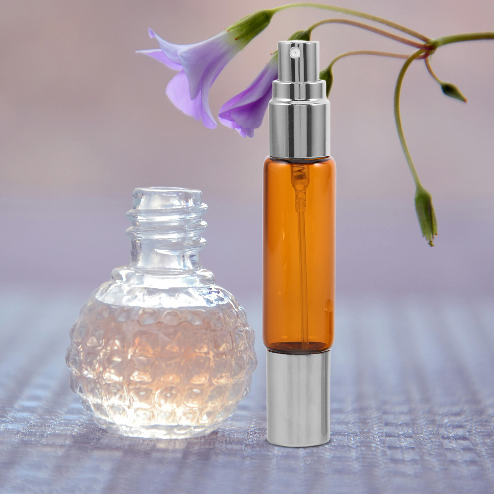8-delige set amberkleurige gla - Perfume Travel Set recensie en prijs